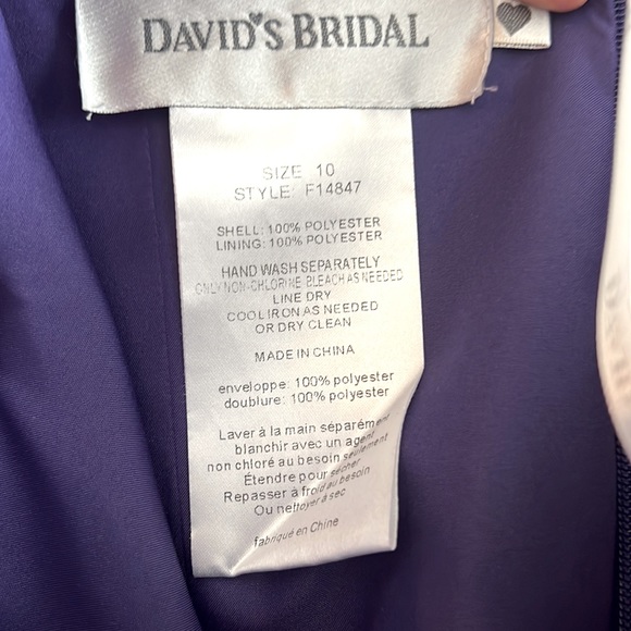 David’s Bridal Dress - size 10 - Purple - Picture 4 of 5
